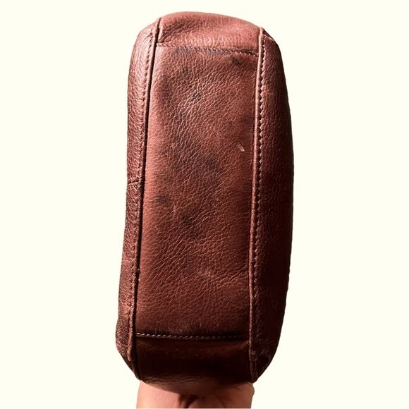 Fossil Brown Leather Mini Crossbody Bag - Picture 10 of 15